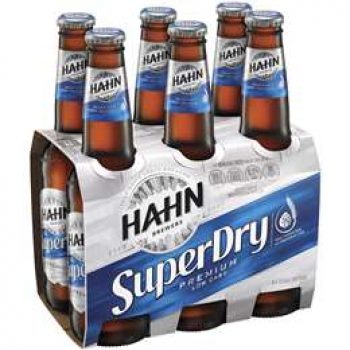 Hahn Superdry Low Carb Lager Stubbies 6x330ml pack
