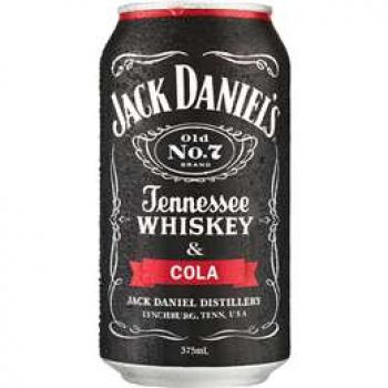 Jack Daniel’s Tennessee Whiskey & Cola Cans 10x375ml