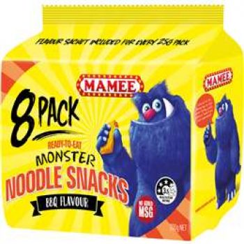 Mamee Noodle Snacks Bbq 8pk 200g