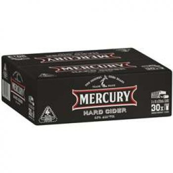 Mercury Apple Cider Hard Cans 30x375ml case