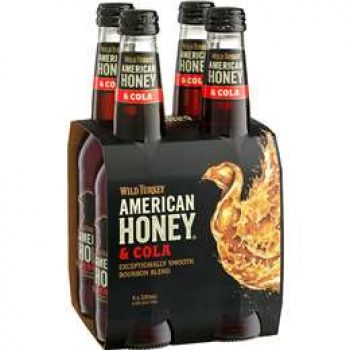 Wild Turkey American Honey & Cola 4x330ml