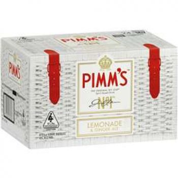 Pimm’s Lemonade & Ginger Ale 4% Bottle 24x330ml
