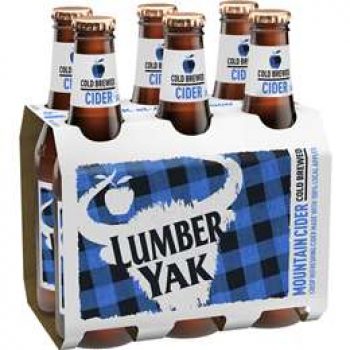 Lumber Yak Cold Brewed Mountain Apple Cider Bottles 345ml x6 pack