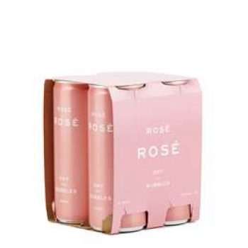 Rose Dry With Bubbles Can  250ml x4 pack