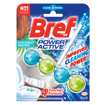 Bref Power Active Toilet Rimblock Coconut Water 50g