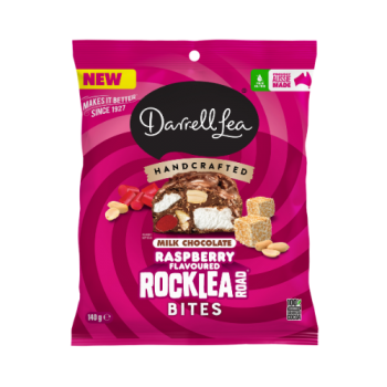 Darrell Lea Rocklea Road Bites Raspberry 140g
