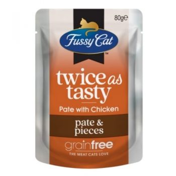 Fussy Cat Twice As Tasty Pate With Chicken- Pate & Chicken