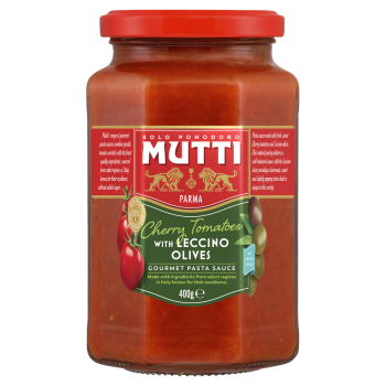 Mutti Gourmet Pasta Sauce – Cherry Tomatoes With Leccino Olives 400g