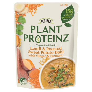 Heinz Plant Proteinz Lentil & Roasted Sweet Potato Dahl with Ginger & Turmeric