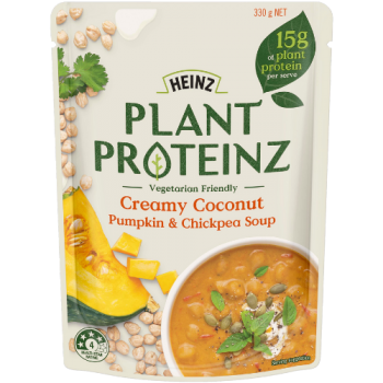 Heinz Plant Proteinz Creamy Coconut, Pumpkin & Chickpea Soup