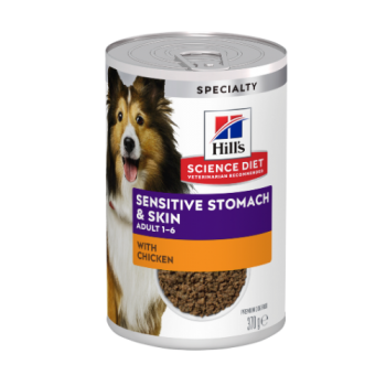 Hills Science Diet Sensitive Stomach & Skin Adult Dog Food with Chicken 370g
