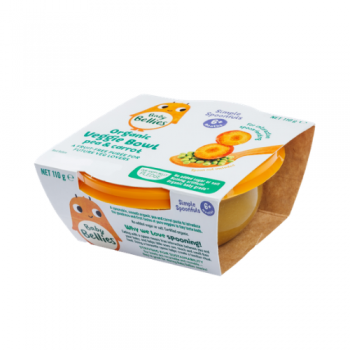 Baby Bellies Organic Pea & Carrot Veggie Bowl 110g