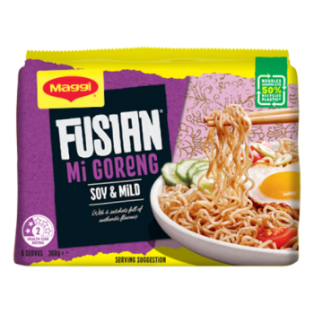 Maggi Fusian Mi Goreng Soy & Mild Flavour Noodles