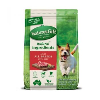 Nature’s Gift Dry Dog Food – Adult All Breeds with Beef
