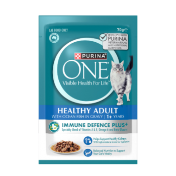 Purina ONE Healthy Adult Wet Cat Food with Ocean Fish