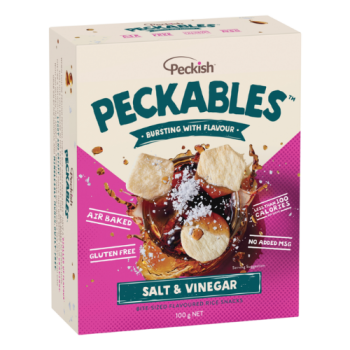 Peckish Peckables Rice Snacks Salt & Vinegar