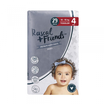 Rascal and Friends Premium Nappy Pants Unisex 10-15kg Toddler 29pk