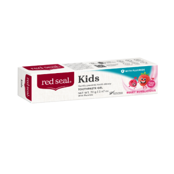 Red Seal Kids Berry Bubblicious toothpaste with fluoride