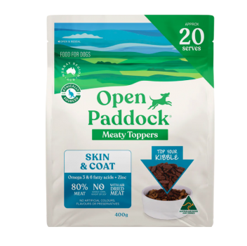 Open Paddock Meaty Toppers Skin & Coat