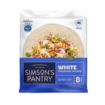 Simson’s Pantry Super Soft White Wraps