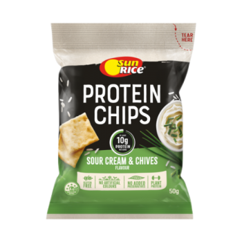 SunRice Protein Chips Sour Cream and Chives