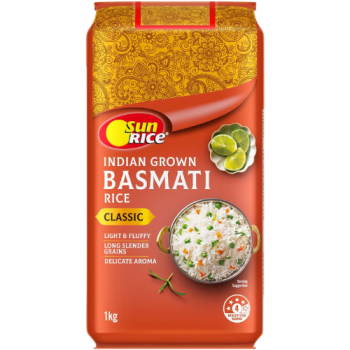 Sunrice Indian Grown Basmati Rice 1kg