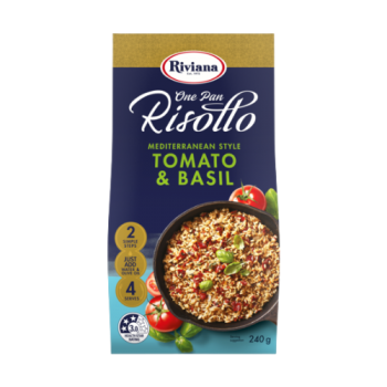 Riviana One Pan Risotto – Mediterranean Style Tomato & Basil