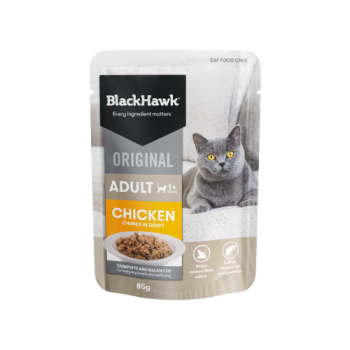 Black Hawk Original Cat Food Chicken in Gravy 85g