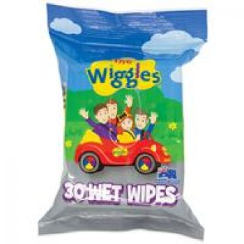 ABC Kids The Wiggles Wet Wipes 30 Pack
