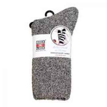 Adults Bed Socks Marled Brown