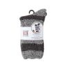 Adults Bed Socks Stripe Brown and Grey