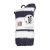 Adults Bed Socks Stripe Grey and White