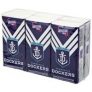 AFL Pocket Tissues Fremantle Dockers 6 Pack