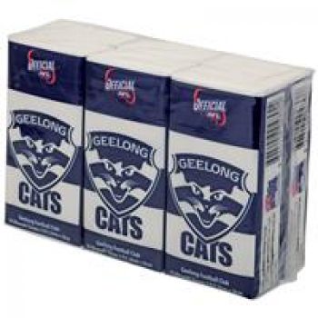 AFL Pocket Tissues Geelong 6 Pack