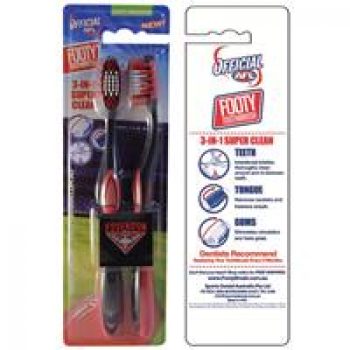 AFL Toothbrush Essendon Bombers Twin Pack