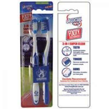 AFL Toothbrush North Melbourne Kangaroos Twin Pack
