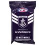 AFL Wet Wipes Fremantle Dockers 20 Pack