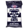 AFL Wet Wipes Geelong Cats 20 Pack