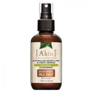 A’kin Australian Desert Lime & Sweet Orange deodorant spray 150ml