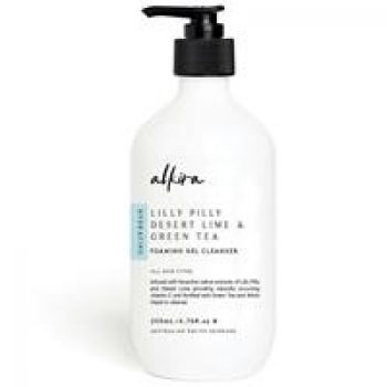 Alkira Hydrating Lilly Pilly Desert Lime & Green Tea Foaming Gel Cleanser 200ml Online Only
