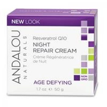 Andalou Age Defying Resveratrol Q10 Night Repair Cream 50g