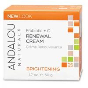 Andalou Brightening Probiotic + C Renewal Cream 50g