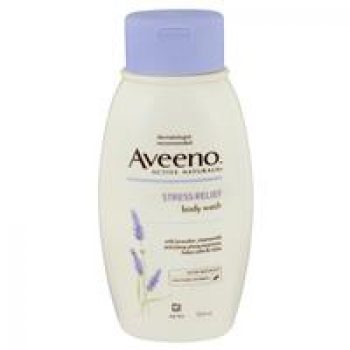 Aveeno Active Naturals Stress Relief Body Wash Lavender, Chamomile and Ylang-Ylang Essences 354mL