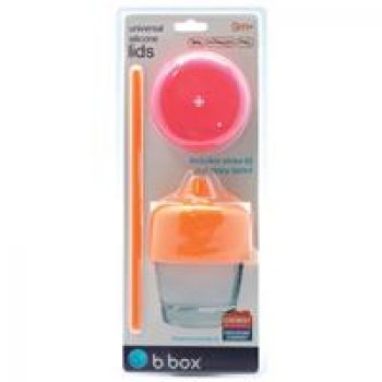 b.box Silicone Lid Set Strawberry Shake