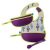 b.box Travel Bib Cactus Capers Purple