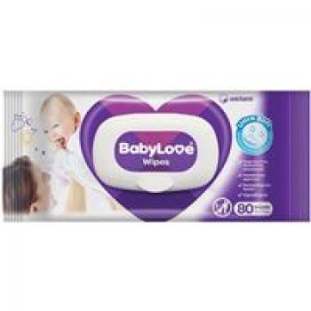 Babylove Wipes with Aloe Vera 80 Pack