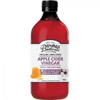 Barnes Naturals Apple Cider Vinegar with Manuka 5+ 500ml