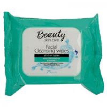 Beauty Skin Care Makeup Wipes 25 Pack