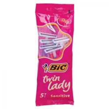 Bic Twin Blade Lady Sensitive Disposable Razor 5 Pack