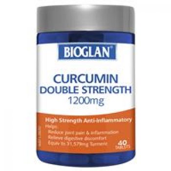 Bioglan Curcumin Double Strength 1200mg 40 Tablets